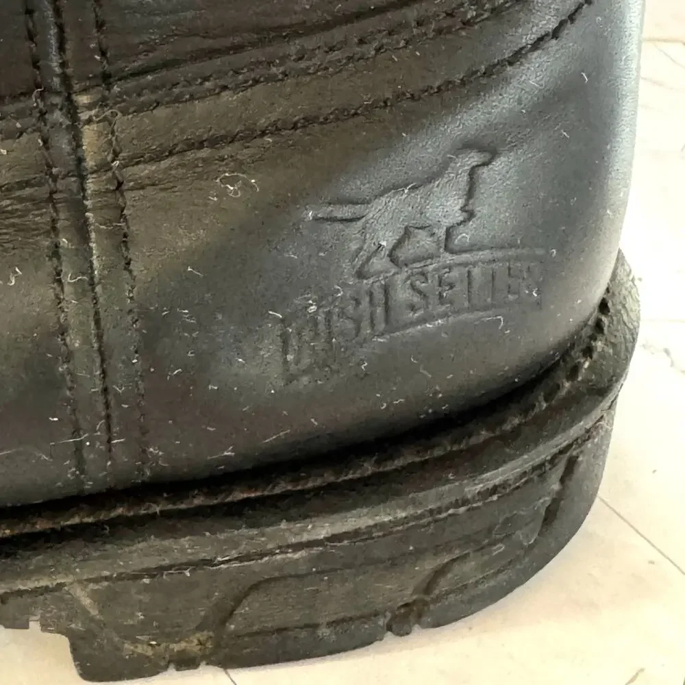 Irish Setter Boots 83956 Pull On Black Sz 9 EE Waterproof Square Steel Toe